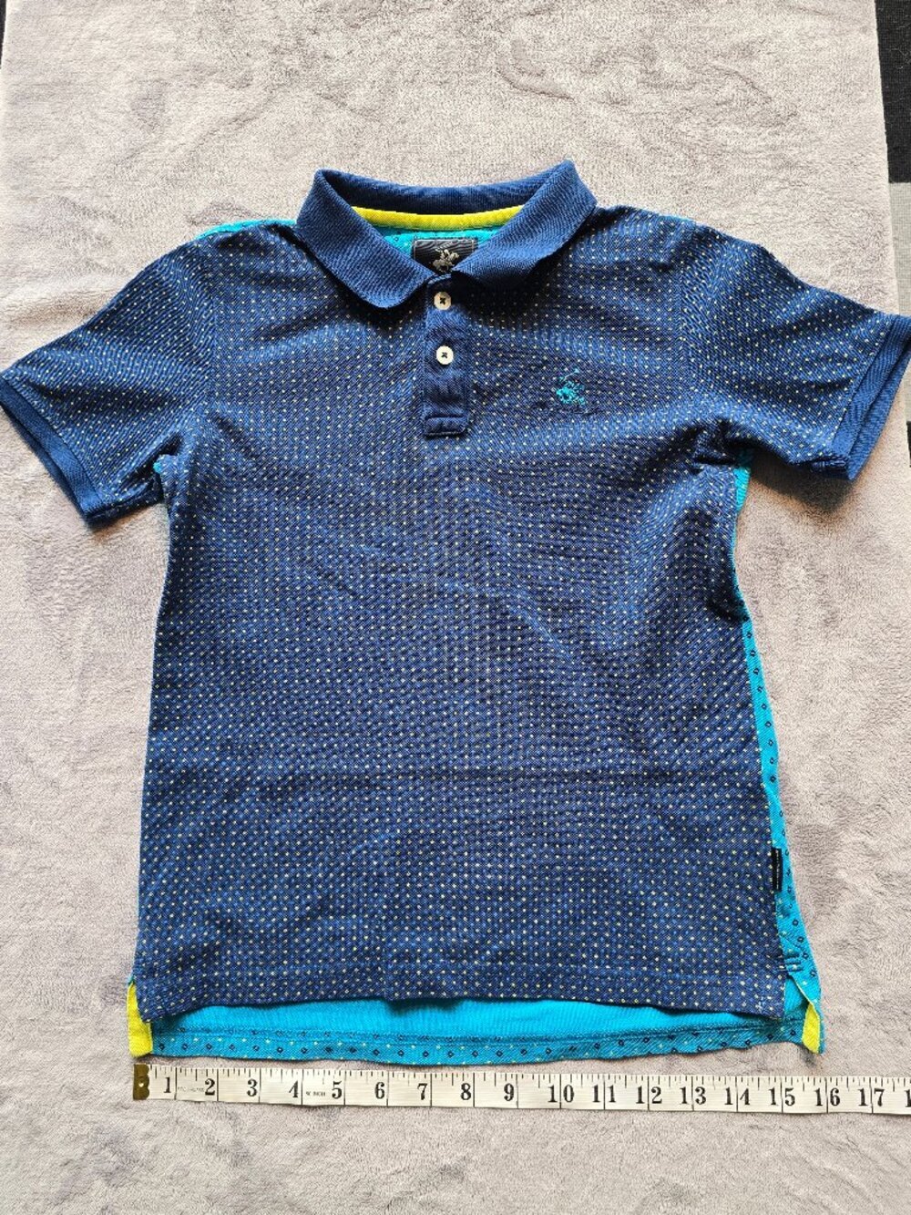Beverly Hills Polo Club "Fifth Gear Turquoise" boys polo shirt 10-11